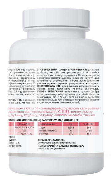 Глюкостабил ALine при сахарном диабете (Glucostabil) 90 капсул