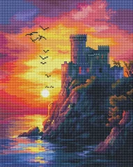 Алмазна мозаїка Захід сонця 40x50 Brushme
