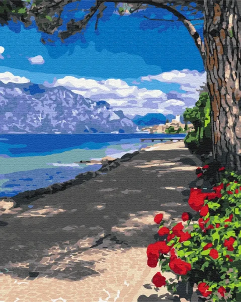 Картина за номерами Мальовнича алея  Brushme 40x50