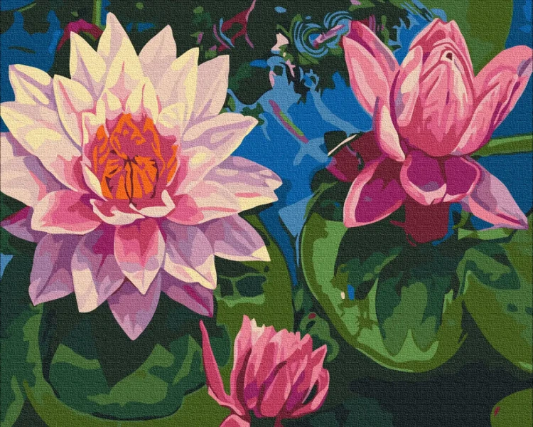 Картина за номерами Водяне латаття  Brushme 40x50