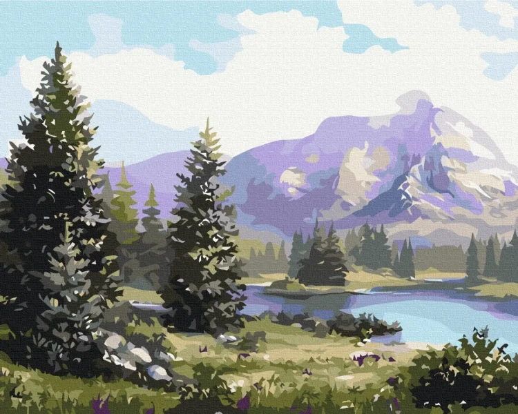 Картина по номерам Великолепные горы Brushme 40x50