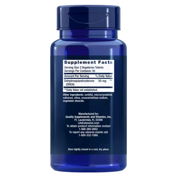 DHEA Life Extension (DHEA) 25 мг 100 растворимых во рту таблеток