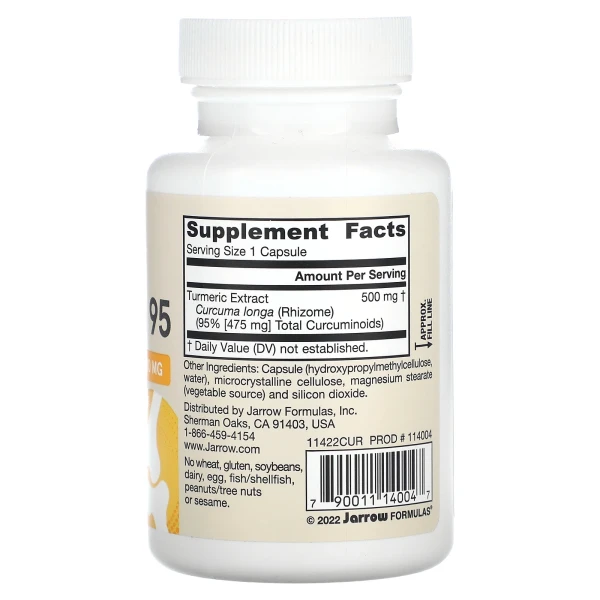 Куркумін Jarrow Formulas (Curcumin) 500 мг 60 капсул