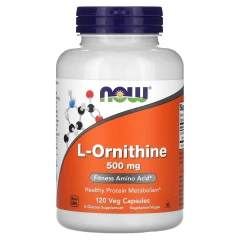 Л-Орнітин Now Foods (L-Ornithine) 500 мг 120 капсул