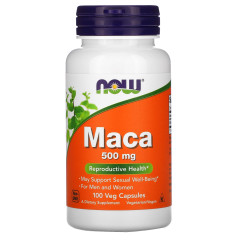 Мака Now Foods (Maca) 500 мг 100 капсул