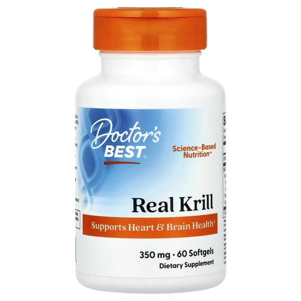 Омега 3 криль Doctor's Best (Real Krill) 350 мг 60 капсул
