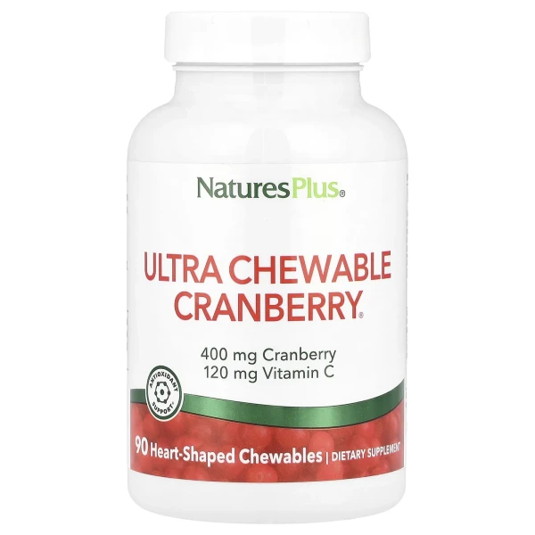 Ультра Журавлина Nature's Plus (Ultra Chawable Cranberry) 90 жувальних таблеток
