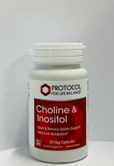 Холін та інозитол Protocol for Life Balance (Choline &amp; Inositol) 250/250 мг 30 веганських капсул