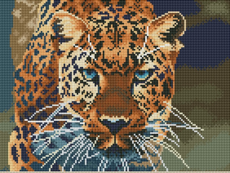 Алмазная мозаика Дикий зверь 30 х 40 Brushme
