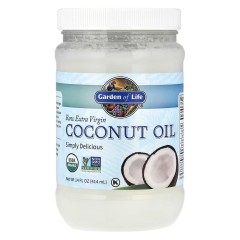 Кокосова олія першого холодного віджиму Garden of Life (Coconut Oil) 414 мл сира нерафінована