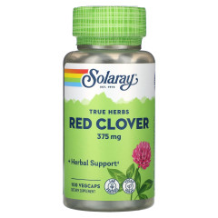 Solaray, True Herbs, червона конюшина, 375 мг, 100 капсул VegCap