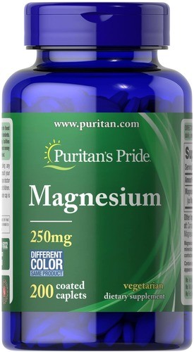 Магний 250 мг Puritan's Pride (Magnesium) 200 таблеток