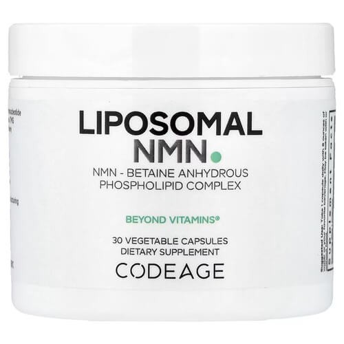 Ліпосомальний НМН Codeage (Liposomal NMN Platinum) 30 рослинних капсул