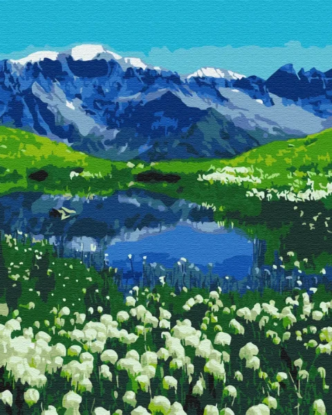 Преміум картина за номерами Альпійські луги Brushme 40x50