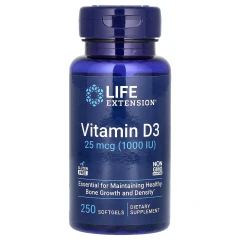 Вітамін Д3 Life Extension (Vitamin D3) 1000 МО 250 капсул