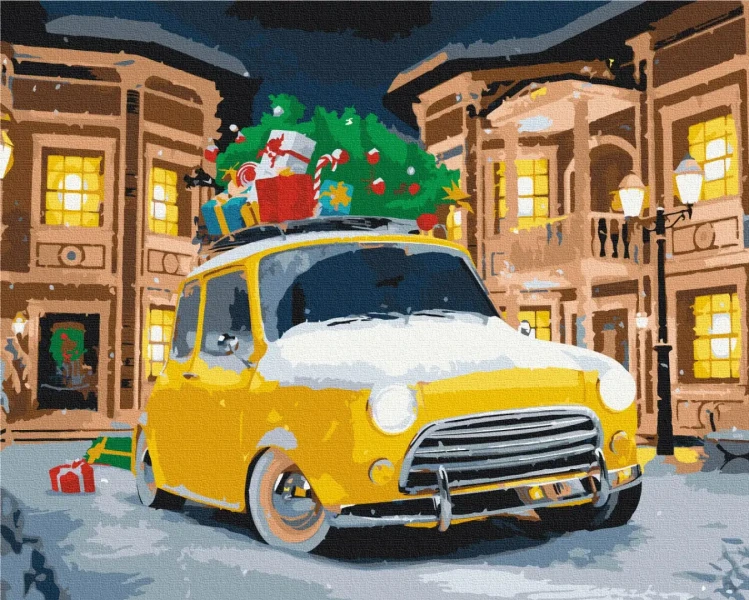 Преміум картина за номерами Доставка свята Brushme 40x50