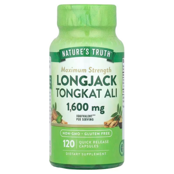 Еврікома довголиста Nature's Truth (Longjack Tongkat Ali) 1600 мг 120 капсул швидкого вивільнення