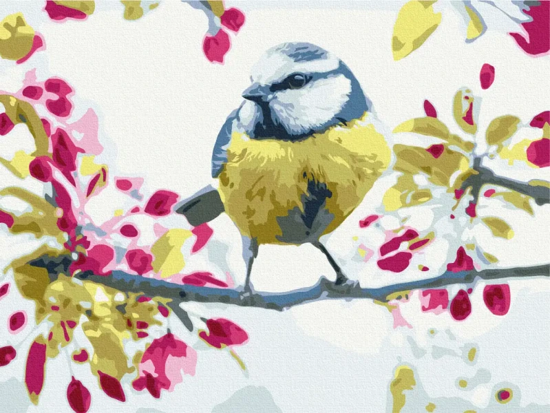Картина за номерами Весняна синиця  Brushme 30x40