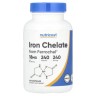 Железо хелатное 18 мг Nutricost (Iron Chelate From Ferrochel) 240 капсул