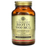 Біотин Solgar (Biotin) 5000 мкг 100 вегетаріанських капсул