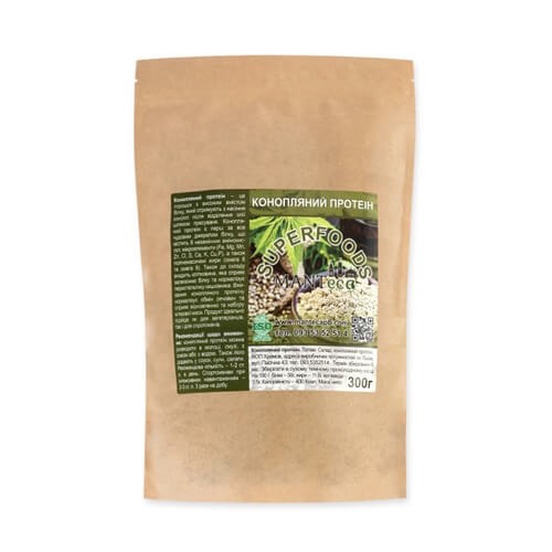 Конопляний протеїн Manteca (Hemp Protein) 300 г