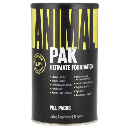 Комплекс мультивітамінів і мінералів Universal Nutrition (Animal PAK) 44 пакетиків