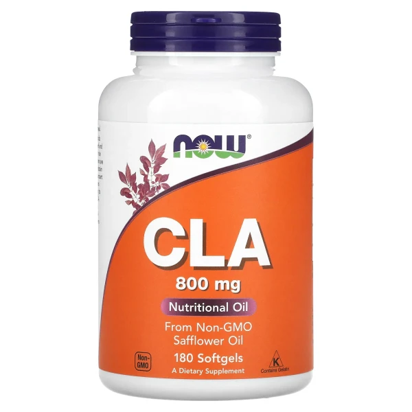 Кон’югована лінолева кислота NOW Foods (CLA) 800 мг 180 капсул