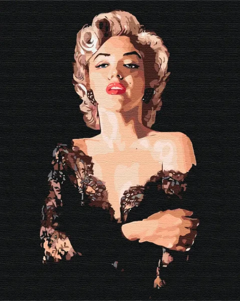 Картина за номерами Чутлива Мерелін  Brushme 48x60