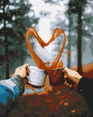 Картина за номерами Романтичний ранок в лісі  Brushme 40x50