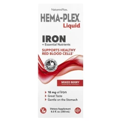 Рідкий вітамінно-мінеральний комплекс Nature's Plus (HEMA-PLEX Liquid) 250 мл з ягідним смаком