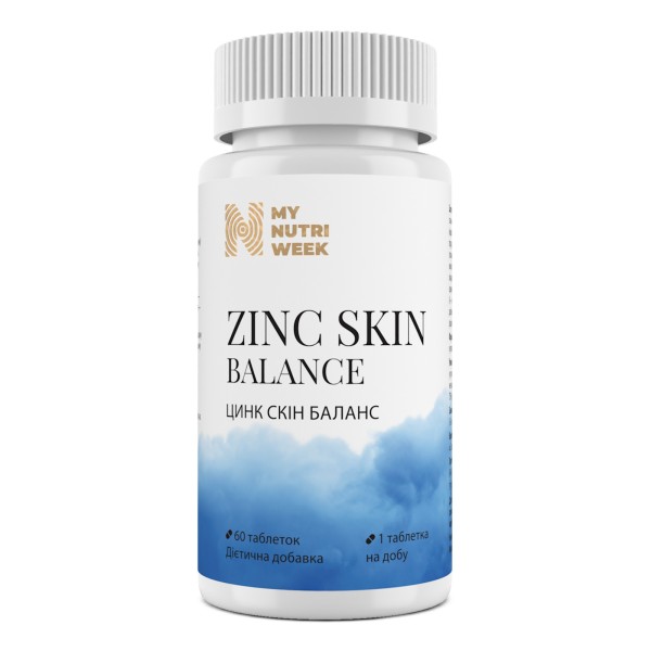 Цинк My Nutri Week (Zinc Skin Balance) 60 таблеток