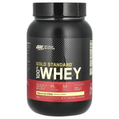 Optimum Nutrition, Gold Standard 100% Whey, смак ванільного морозива, 907 г (2 фунти)