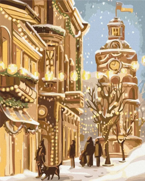 Картина по номерам Зимняя Винница © Olena Lazarenko Brushme 48x60