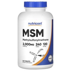 МСМ 1000 мг Nutricost (MSM) 240 таблеток