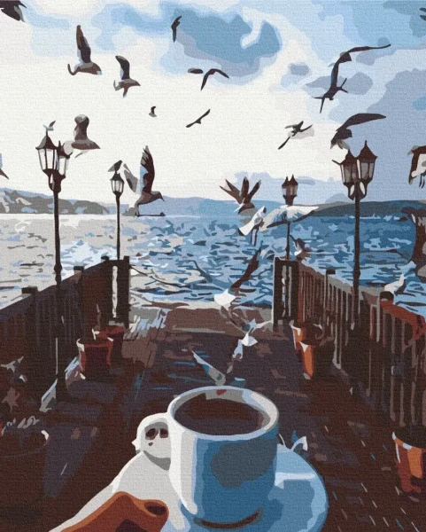 Картина за номерами Море кави  Brushme 48x60