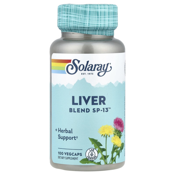 Захист печінки Solaray (Liver Blend SP-13) 475 мг 100 капсул