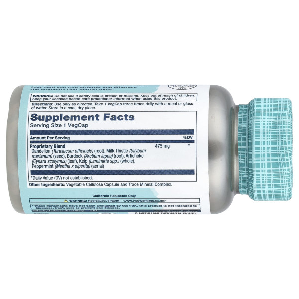 Захист печінки Solaray (Liver Blend SP-13) 475 мг 100 капсул