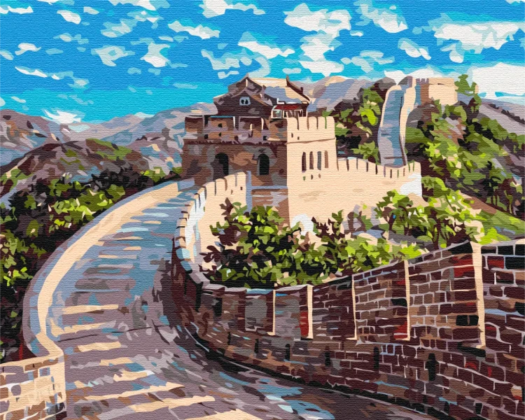 Картина за номерами Велика Китайська стіна  Brushme 40x50