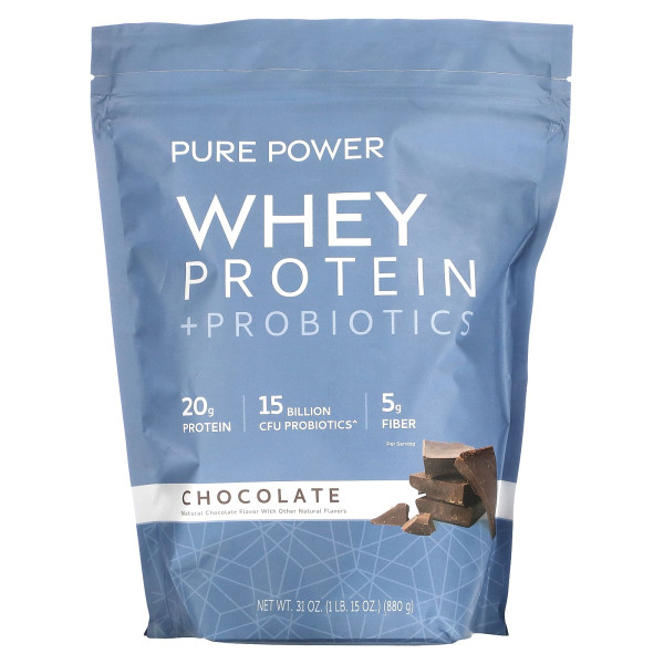 Сывороточный протеин с пробиотиками (Whey Protein+Probiotics) 880 г со вкусом шоколада
