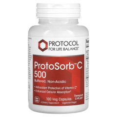 Вітамін С комплекс Protocol for Life Balance (ProtoSorbC 500) буферизований некислотний 100 веганських капсул