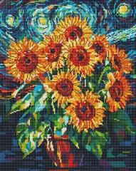 Алмазна мозаїка Соняшники 40x50 Brushme