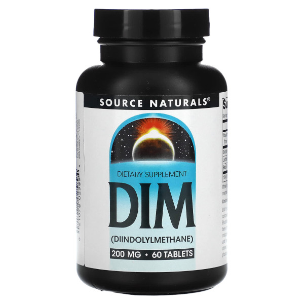 Диіндолілметан Source Naturals (DIM) 200 мг 60 таблеток