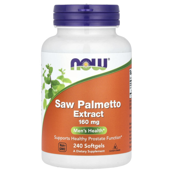 Экстракт пальмового дерева Men's Health NOW Foods (Saw Palmetto) 160 мг 240 капсул