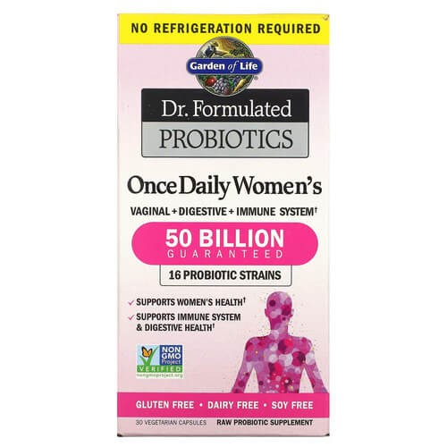 Пробиотики для женщин 50 млрд КОЕ Garden of Life (Probiotics Once Daily Women's) 30 растительных капсул