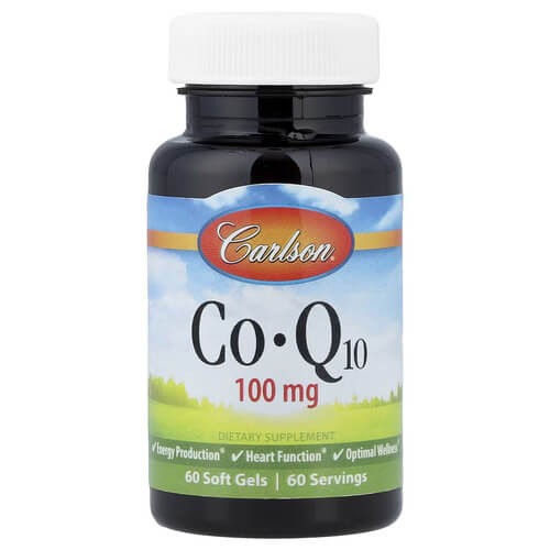 Коензим Q10 100 мг Carlson (CoQ10) 60 м'яких капсул