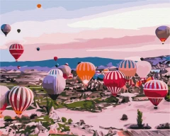 Премиум картина по номерам Каппадокия на рассвете Brushme 40x50