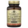 Вітамін D3 Solgar (Vitamin D3) 25 мкг (1000 МО) 180 капсул