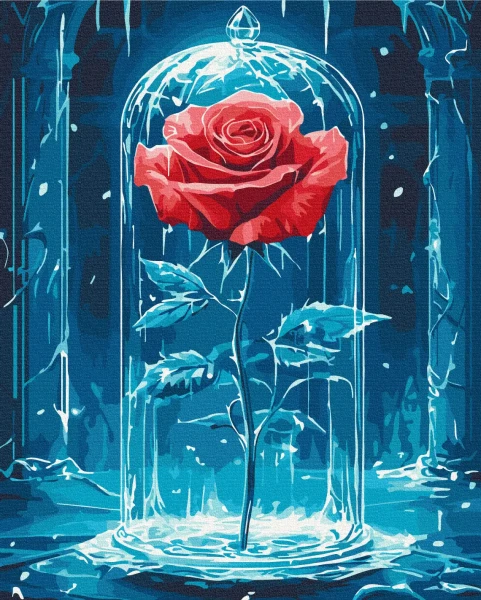 Картина за номерами Крижана троянда  Brushme 40x50