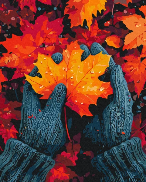 Картина за номерами Серце, як кленовий лист  Brushme 40x50