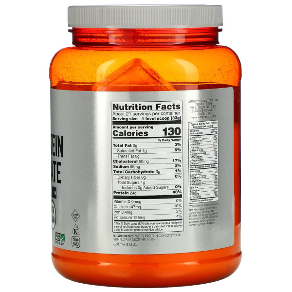 Концентрат сироваткового протеїну Now Foods (Whey Protein Concentrate) 680 г